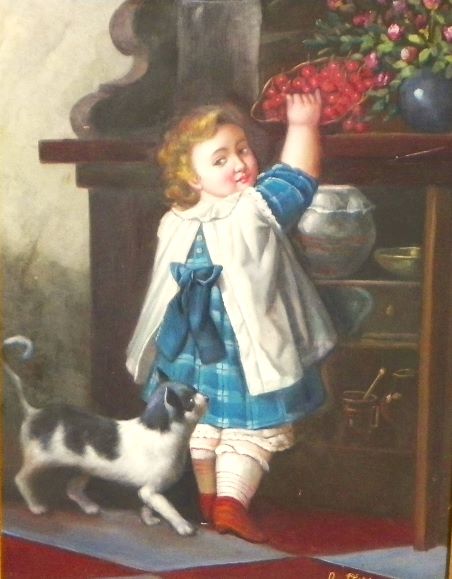 ART PAINTING J DICKINSON ON WOOD 2AA.JPG