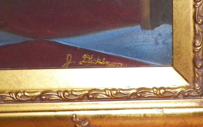 ART PAINTING J DICKINSON ON WOOD 3AA.JPG