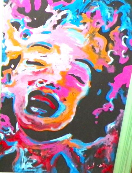 ART PAINTING MARILYN MONROE SURREAL 2AA.JPG