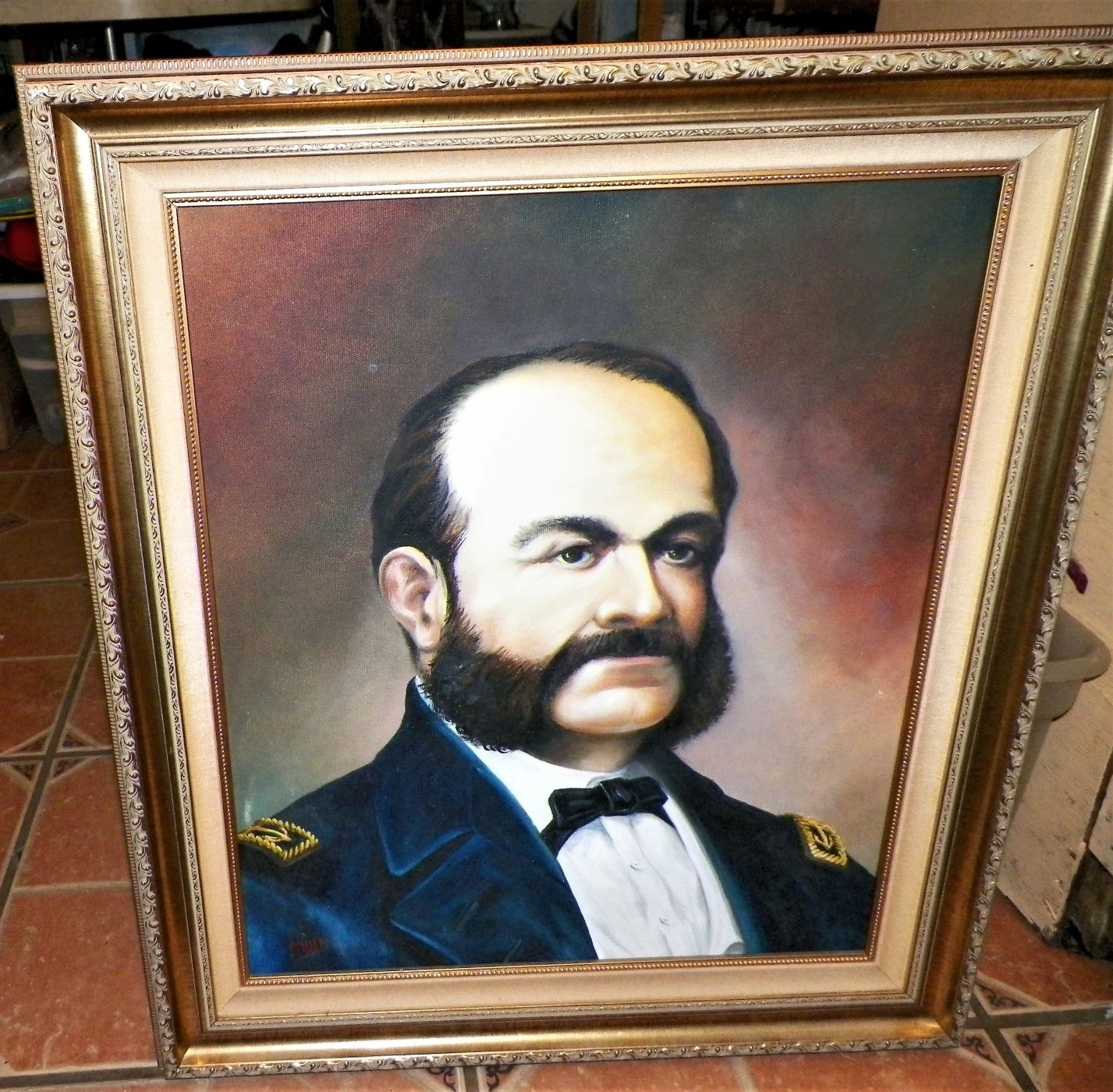ART PAINTING MUSSIO CONFEDERATE CAPTAIN 1AA.JPG