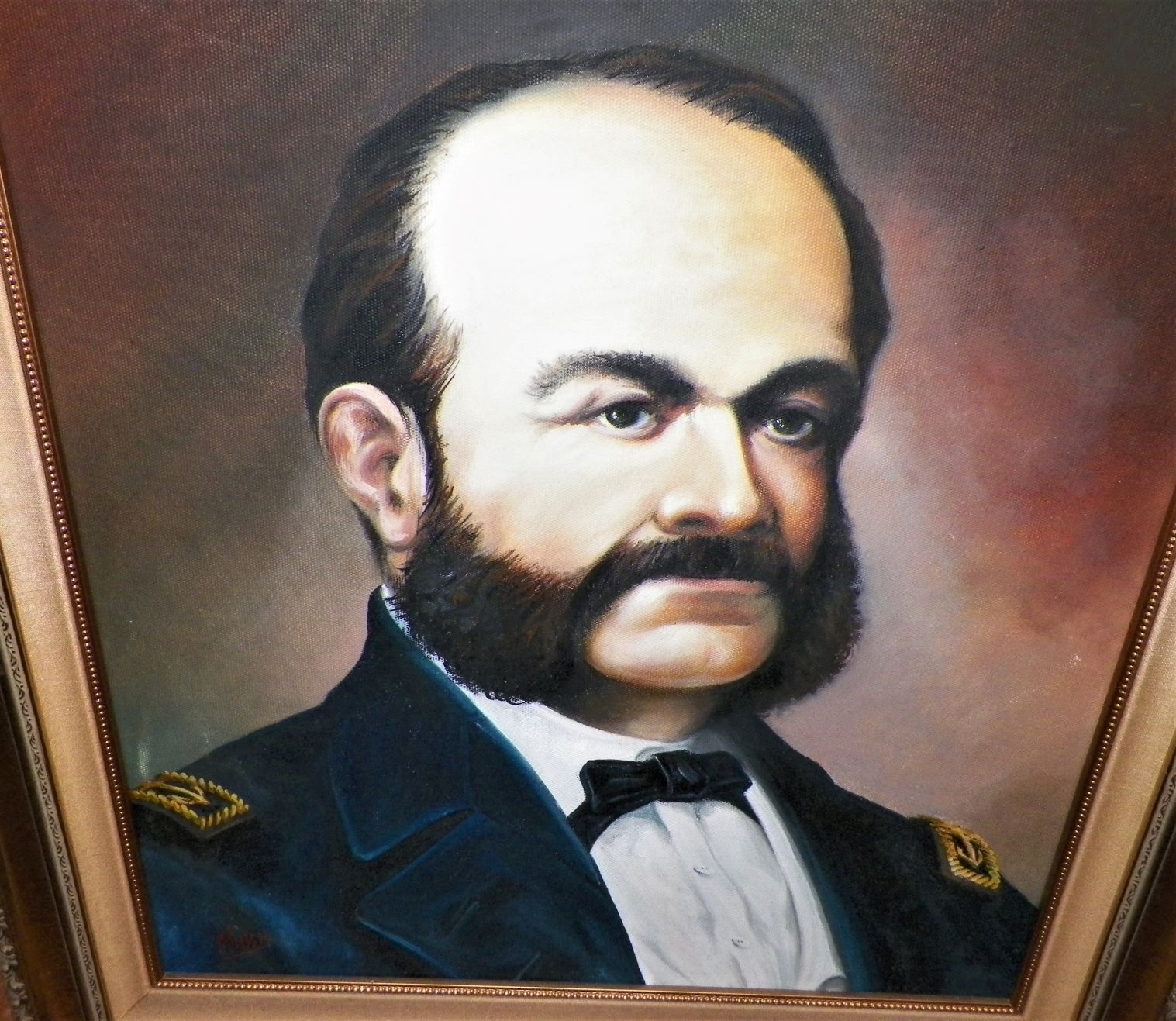 ART PAINTING MUSSIO CONFEDERATE CAPTAIN 2AA.JPG