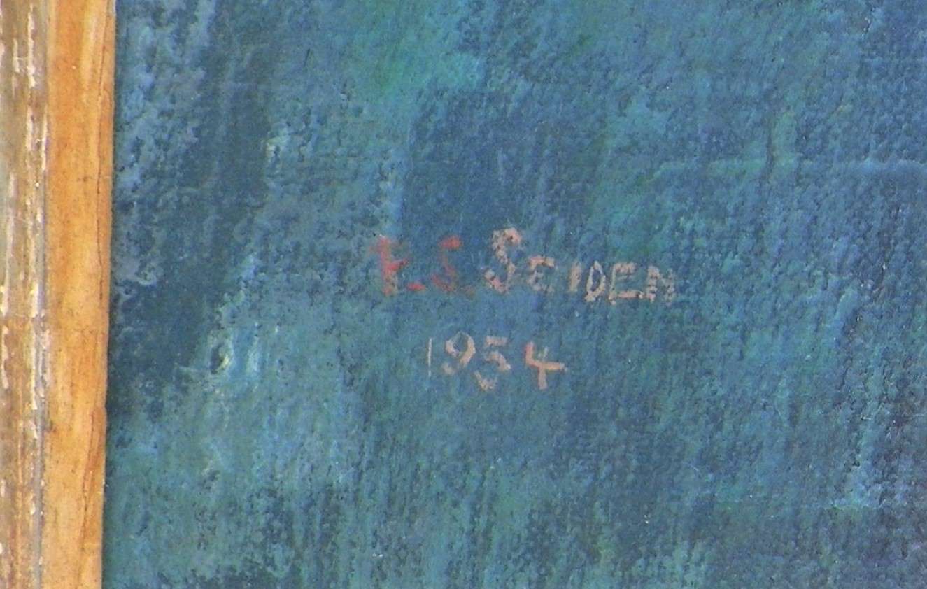 ART PAINTING NUDE 1954 P S SEIDEN 2AAA.JPG