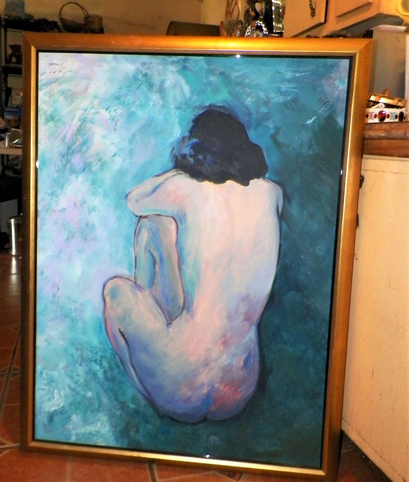 ART PAINTING NUDE SANDRA 1AA.JPG