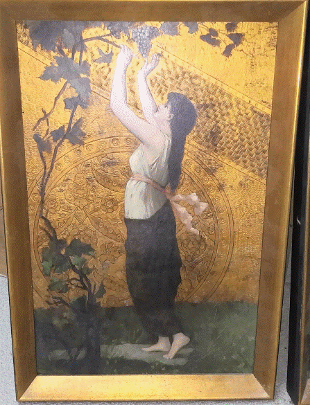ART PAINTING OLD GOLD PAIR LADIES 2AAZZZ.gif