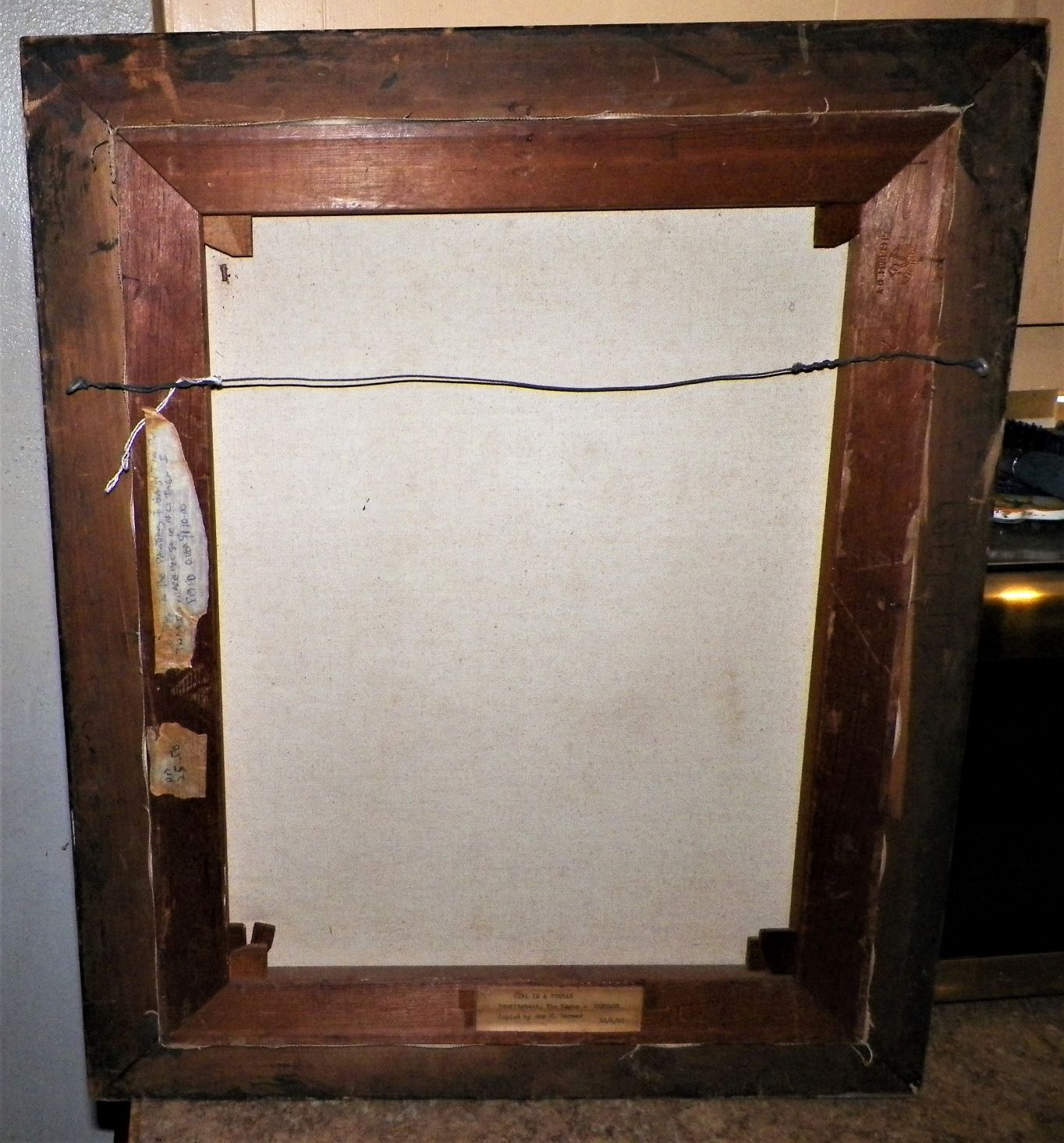 ART PAINTING REBECCA GIRL IN A TURBAN  ROY M HARNED 4AA.JPG