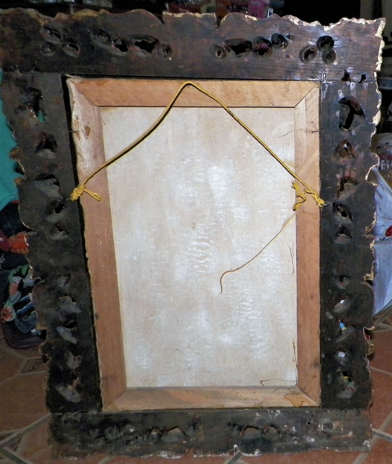 ART PAINTING RELIGOUS MADANNA & CHILD BRAZIL STYLE 7AA.JPG