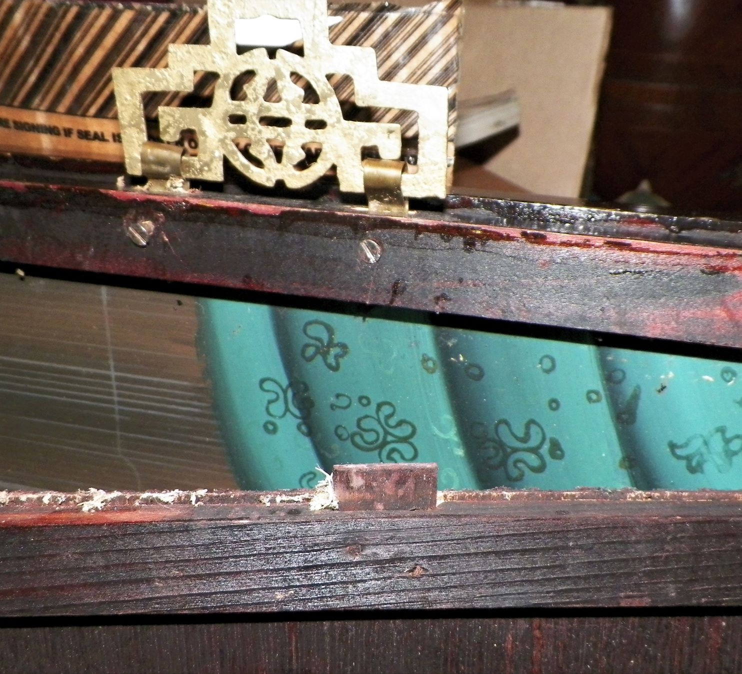 ART PAINTING REVERSE PAINTED ON GLASS ORIENTAL 9CAA 2ND PAINTING.JPG