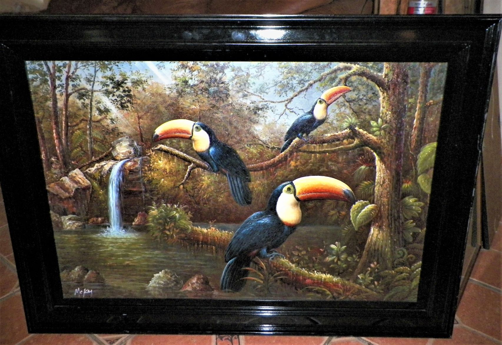 ART PAINTING TOUCANS McKay 1AA.JPG