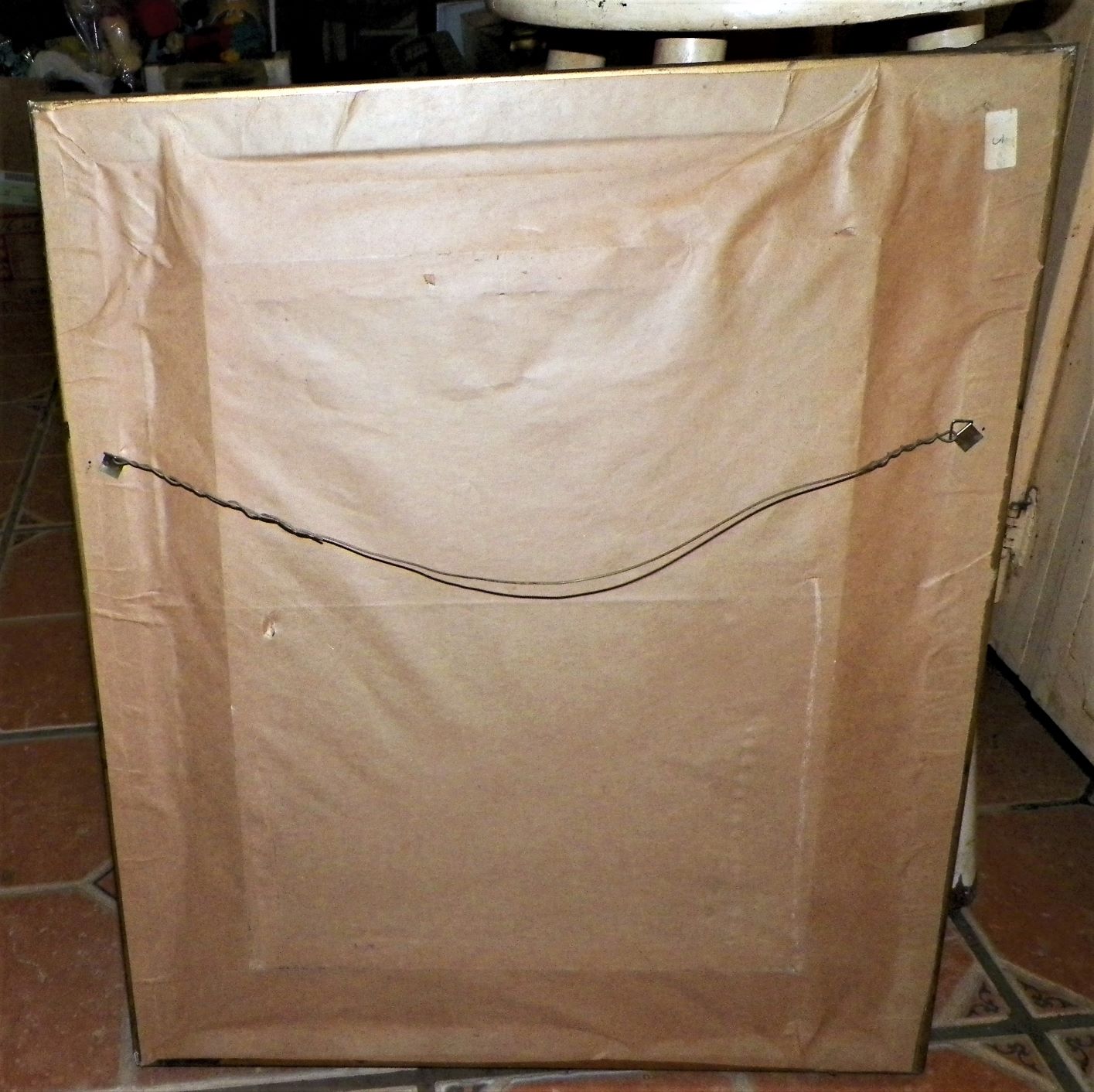 ART PAINTING VIN JON YOUNG GIRL IN NICE FRAME 8AA.JPG