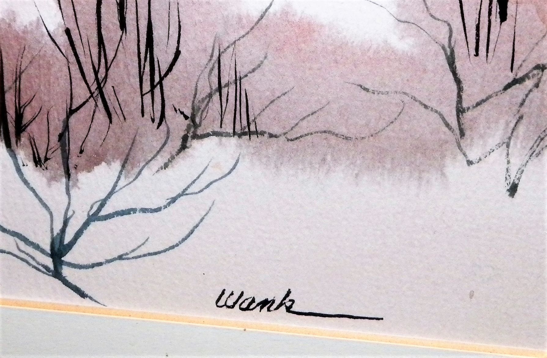 ART PAINTING WANK LANDSCAPE FOREST IN RED 3AA.JPG