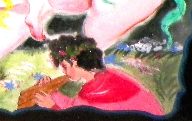 ART PAINTING WHITTAKER BIG DANCING NUDE LADIES 6AA.JPG