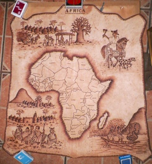 ART POSTER AFRICA LEATHER HIDE POSTER 1AA.JPG