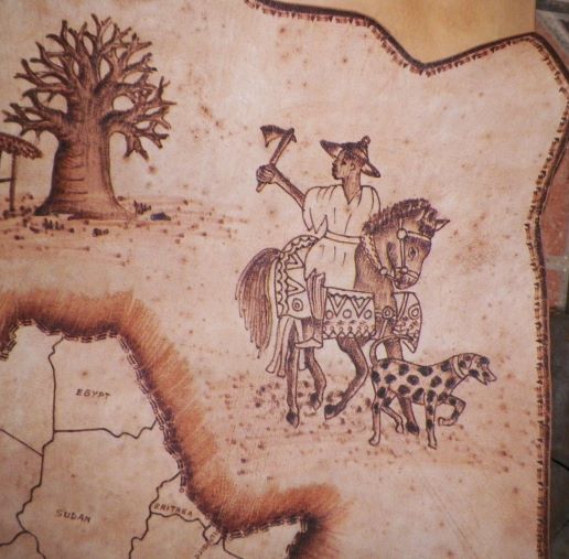 ART POSTER AFRICA LEATHER HIDE POSTER 3AA.JPG