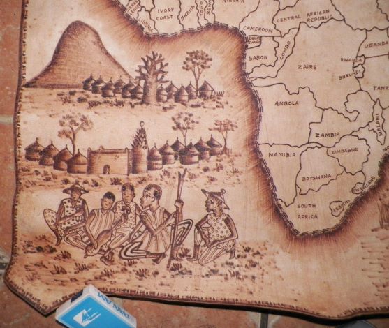 ART POSTER AFRICA LEATHER HIDE POSTER 4AA.JPG