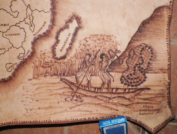 ART POSTER AFRICA LEATHER HIDE POSTER 5AA.JPG