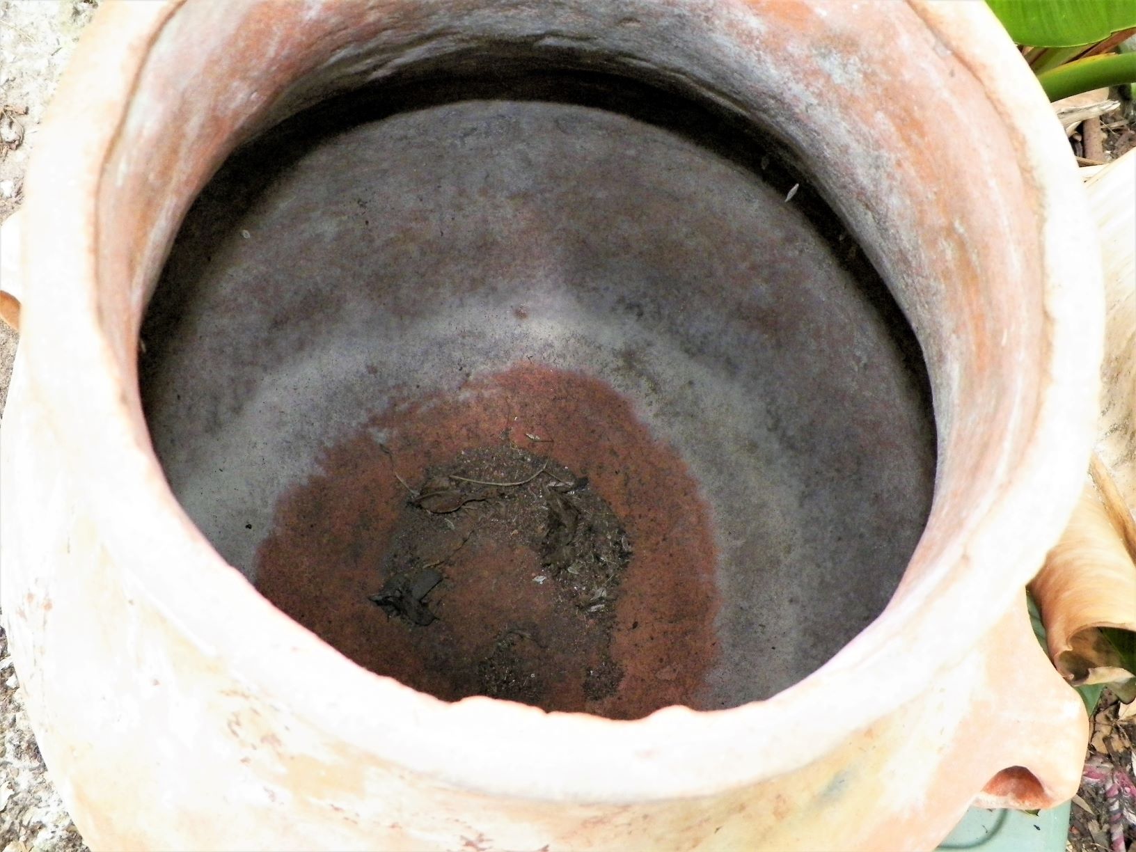ART POTTERY 4 HANDLE TERRA COTTA JAR 4AA.JPG