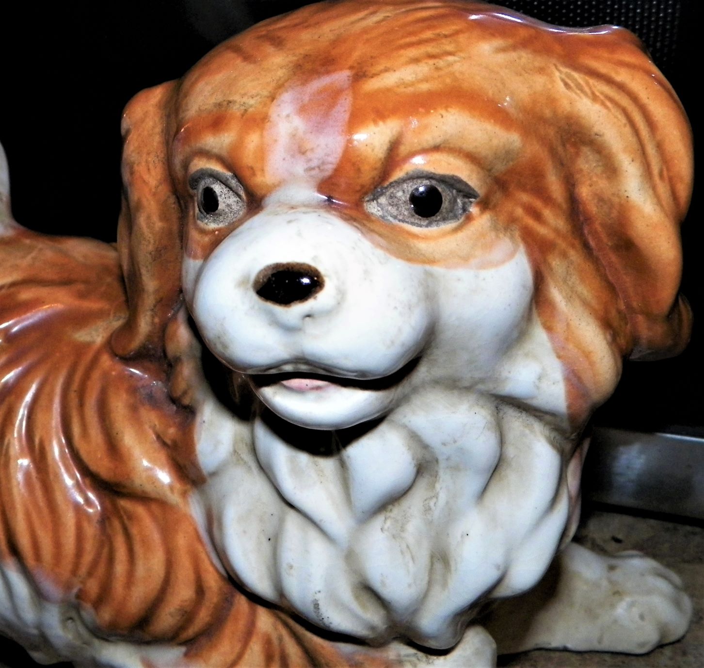 ART POTTERY DOG COCKER SPANIEL 2CAA.JPG