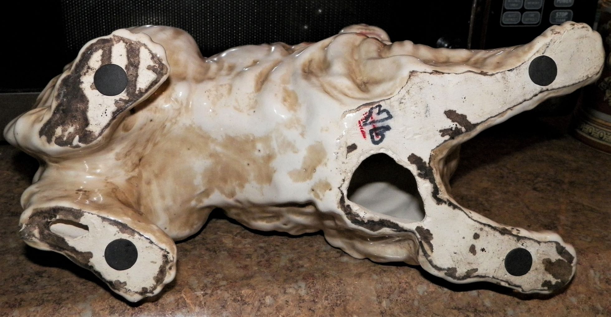 ART POTTERY DOG COCKER SPANIEL 3AA.JPG