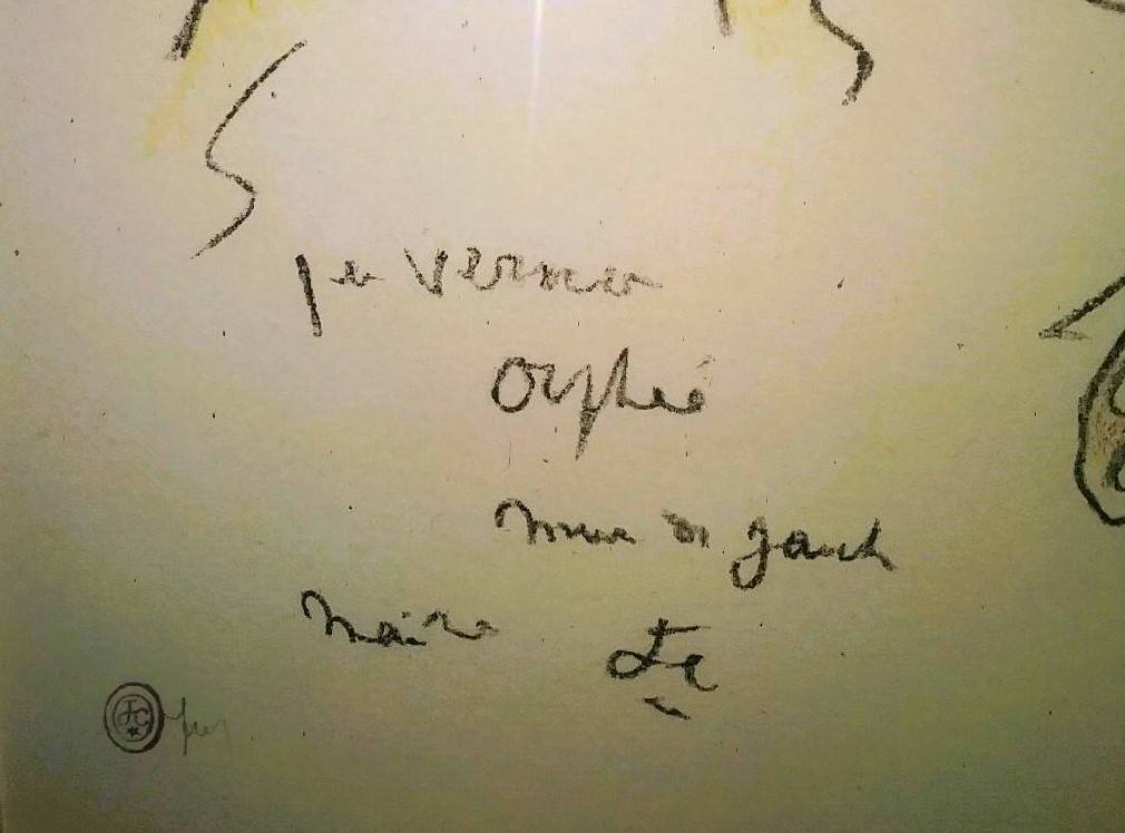 ART PRINT ABSTRACT JEAN COCTEAU  ORPHEUS and EURYDICE 5DAA.jpg