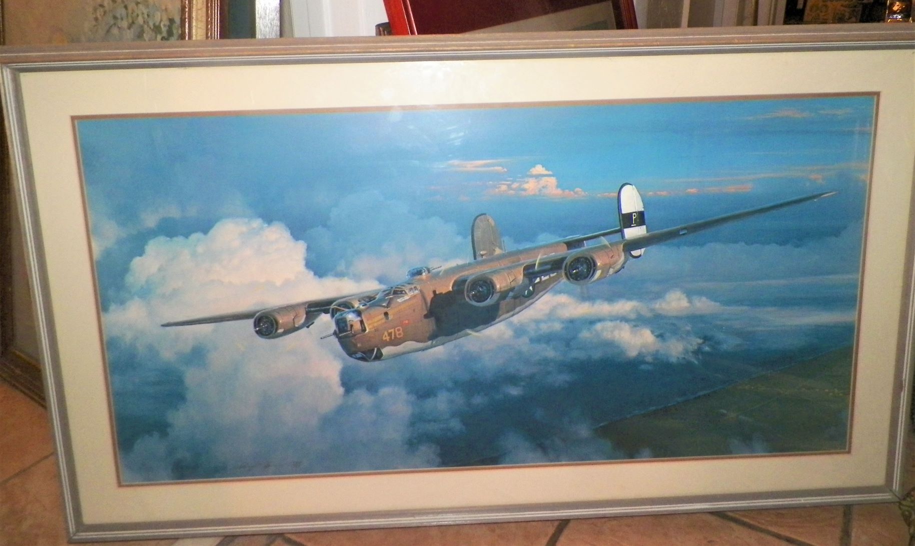 ART PRINT AIRPLANE BOMBER WWII 1A_AA.JPG