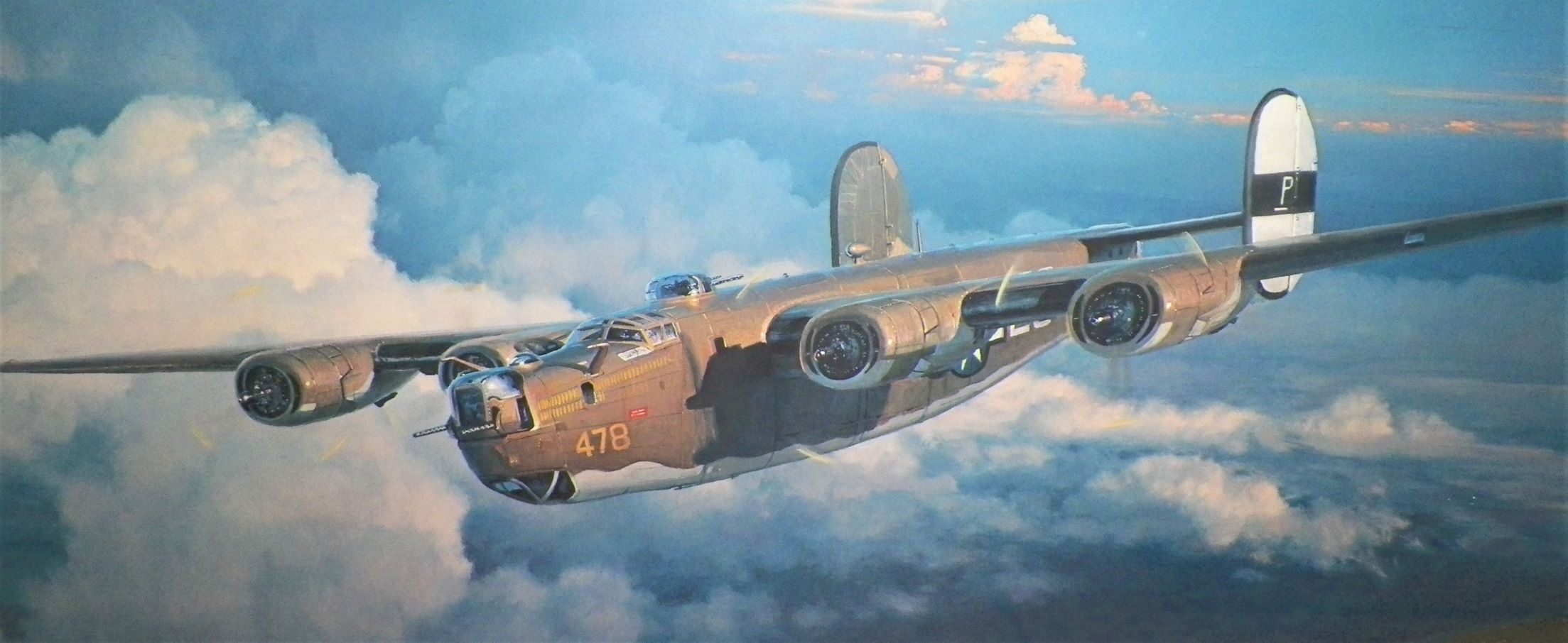 ART PRINT AIRPLANE BOMBER WWII 2AA.JPG