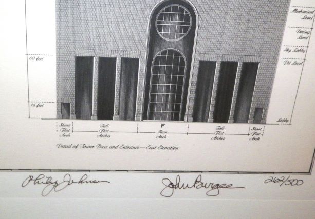 ART PRINT AT&T WORLD HEADQUARTERS LIMITED EDITION LITHO 5A_AA.JPG