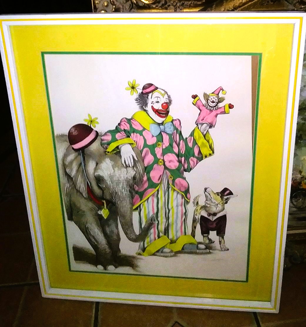 ART PRINT CLOWN & ELEPHANT 1AA.jpg