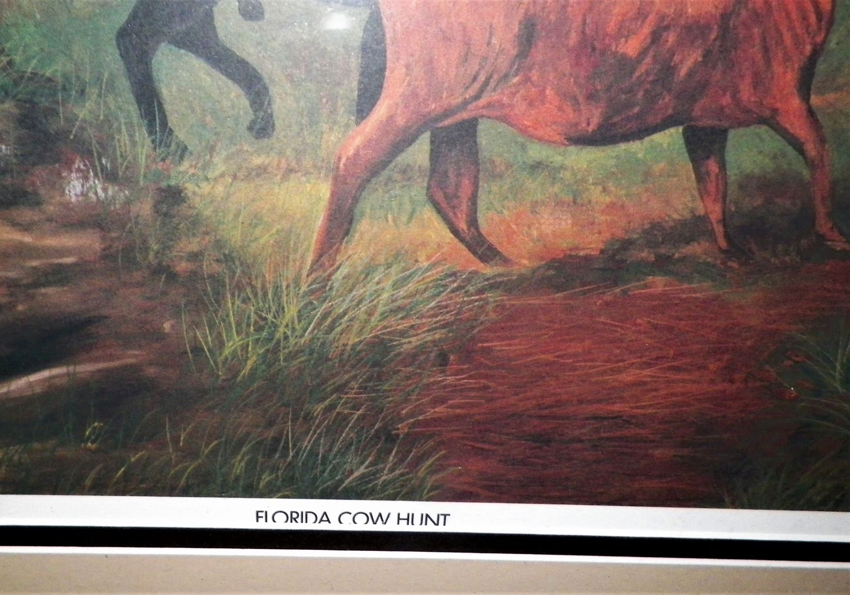 ART PRINT FLORIDA COW HUNT by CASPAR McCLOUD 4AA.JPG