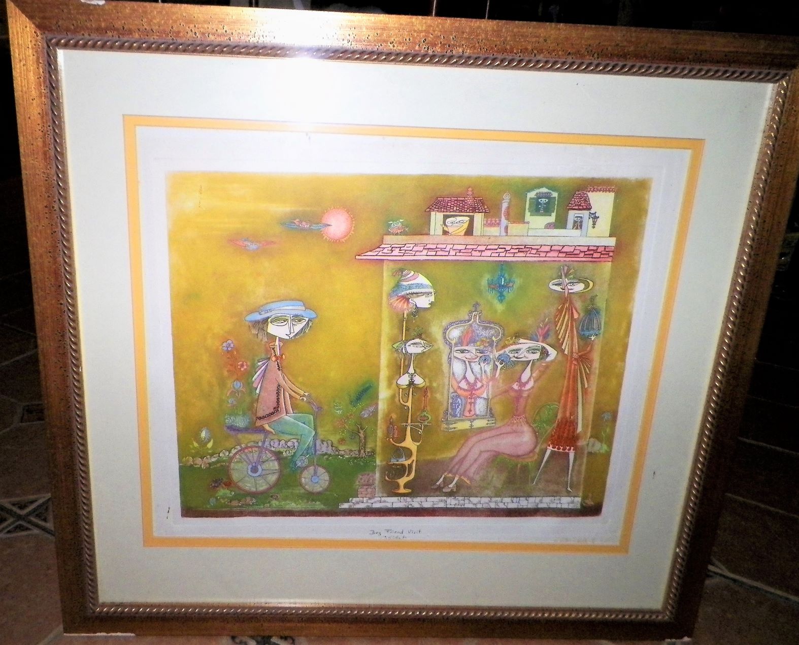 ART PRINT GUILLERMO SILVA SANTAMARIA  BOY FRIEND VISIT 1AAA.JPG