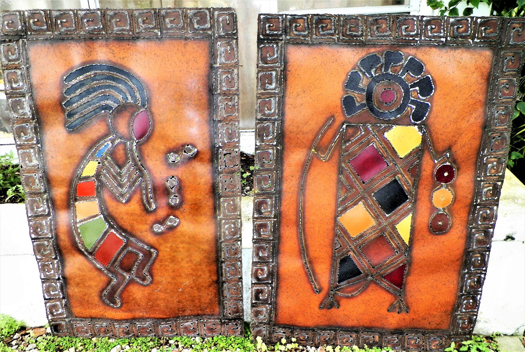 ART PRINT INDIAN ON COPPER BRASS 1AA.JPG