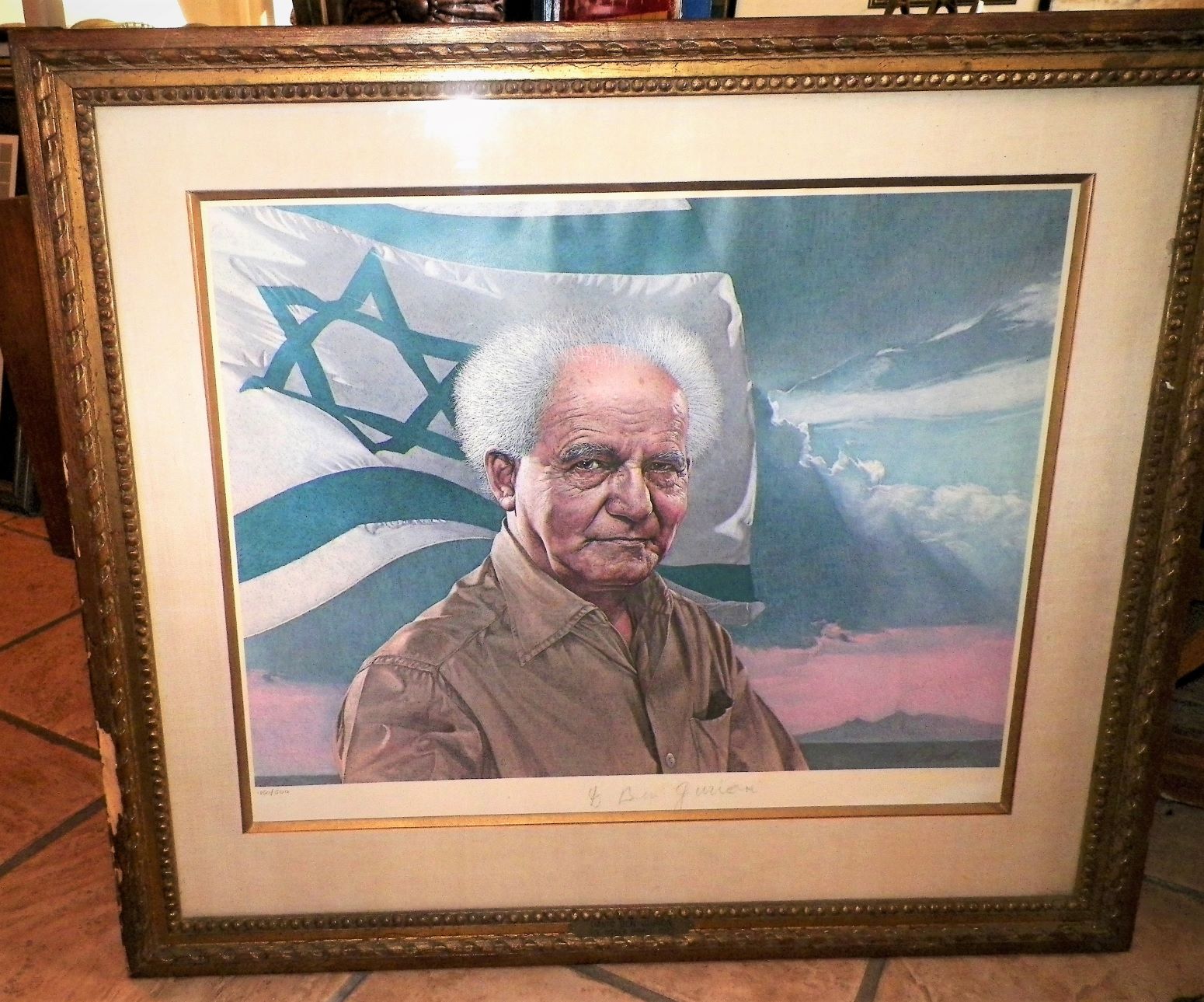 ART PRINT ISREALI DAVID BEN-GURION 1AA ZZ.JPG