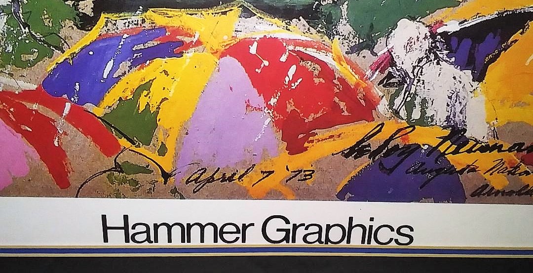 ART PRINT LEROY NEIMAN GOLF SIGNED 7AA.JPG