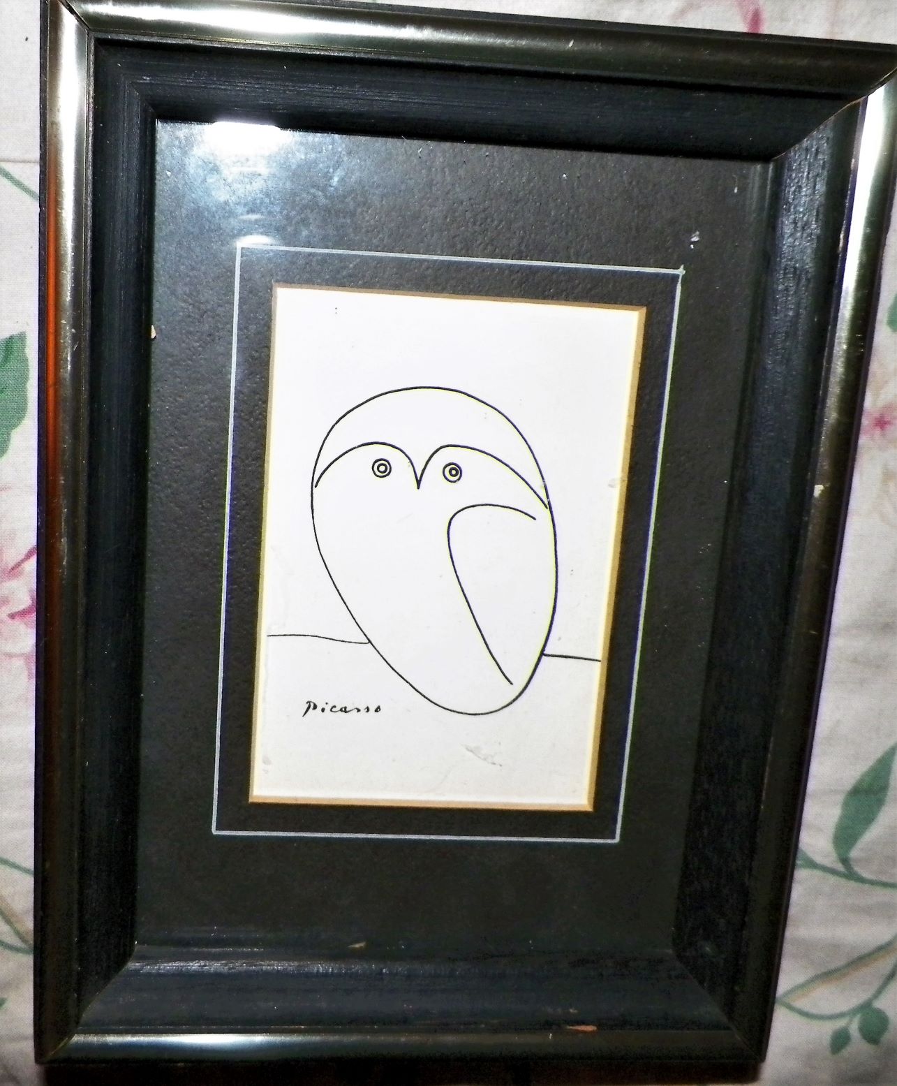ART PRINT PICASSO BIRD SMALL FRAMED 1AA.JPG