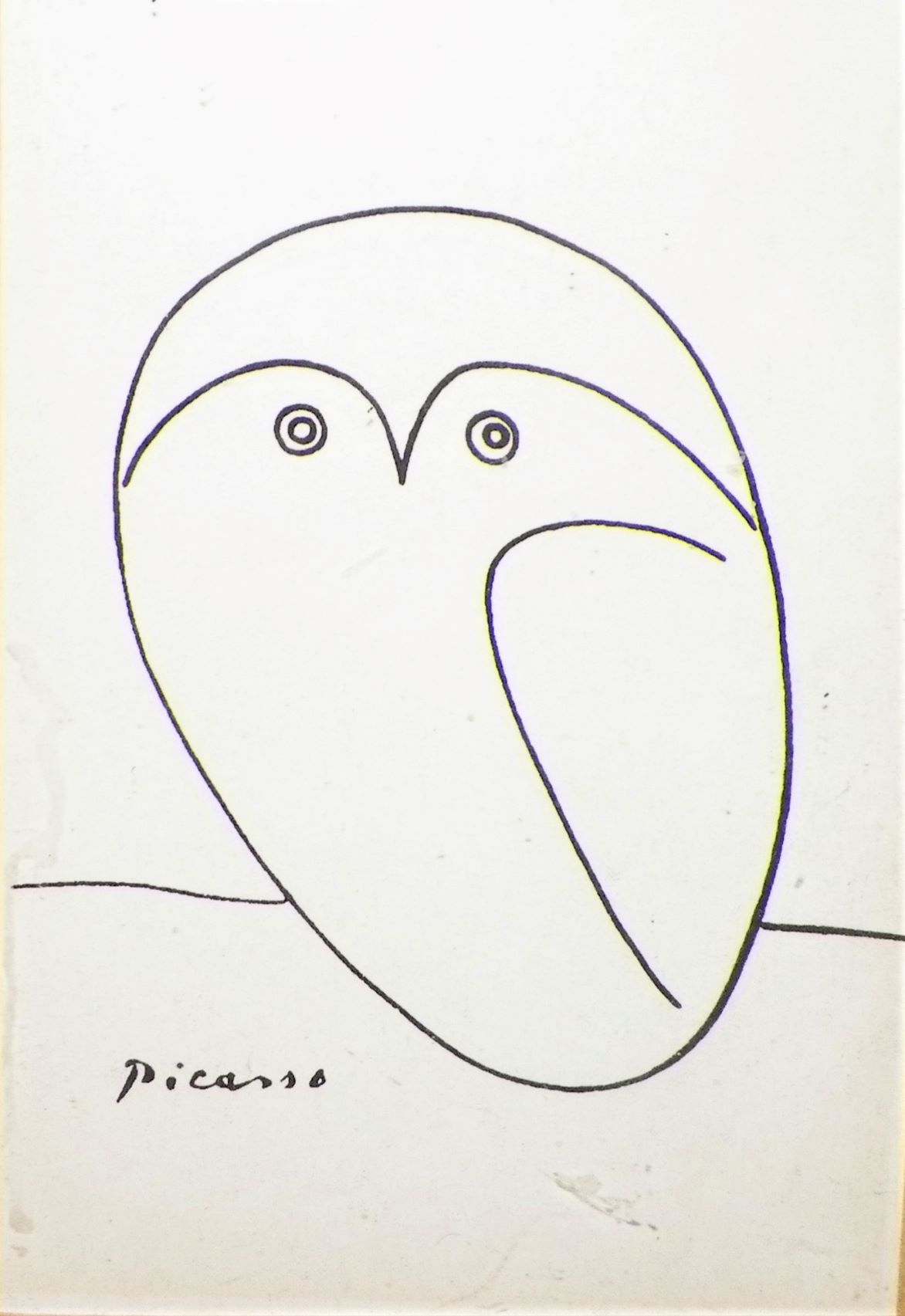 ART PRINT PICASSO BIRD SMALL FRAMED 2AA.JPG