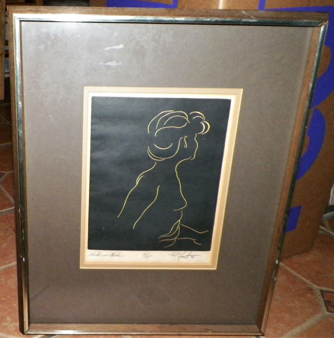 ART PRINT R HUNT WALKING NUDE 1AA.JPG