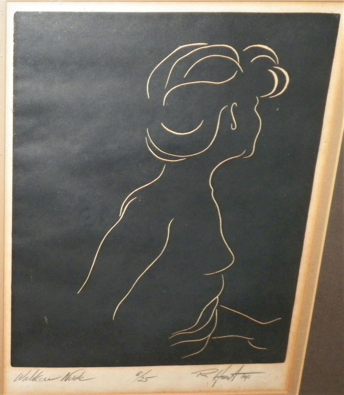 ART PRINT R HUNT WALKING NUDE 2AA.JPG