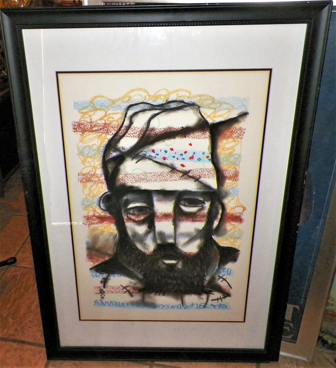 ART PRINT THRIFT STORE MARK CUBAN LOOKING 1AA.JPG
