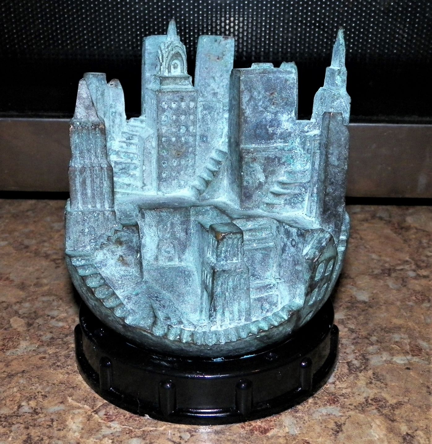 Wanted to show you my thrift store find yesterday cool, bronze NYC