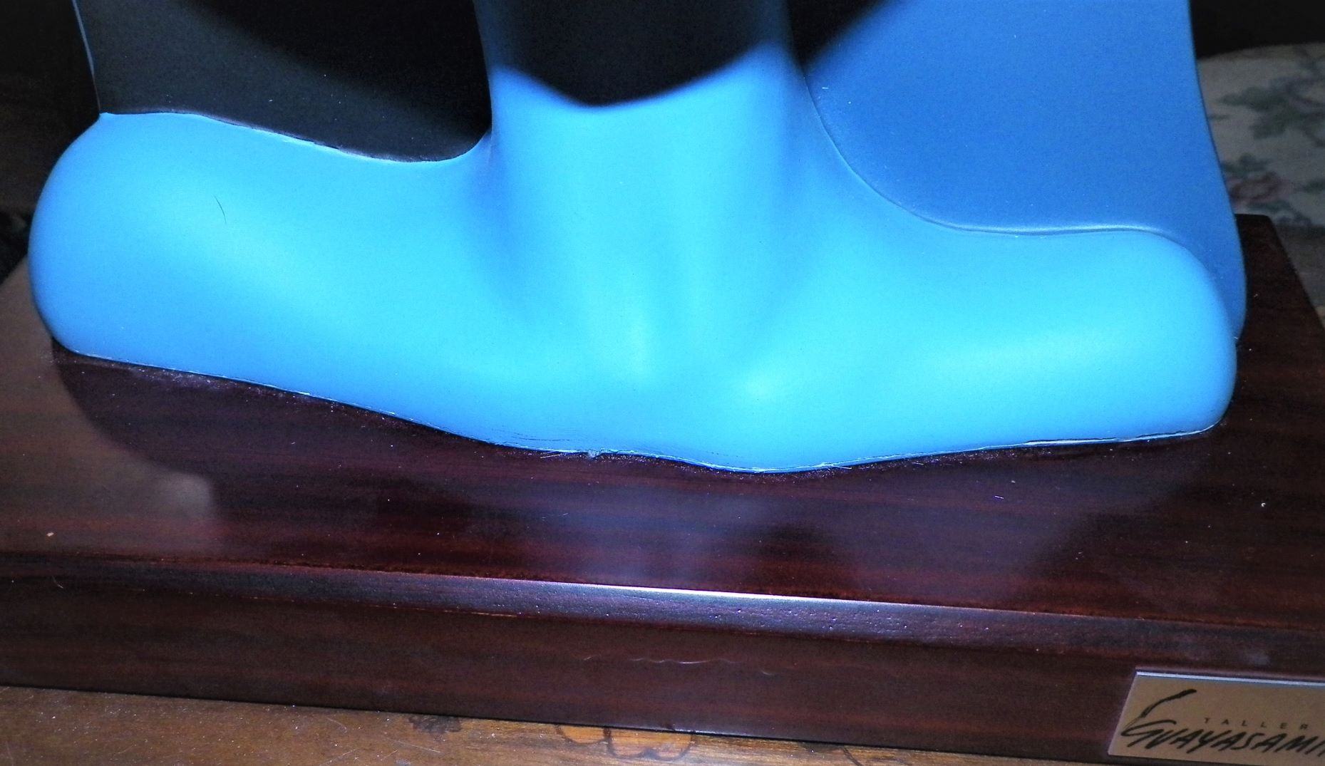 ART SCULPTURE CUBIST FACE BLUE 3AA.JPG