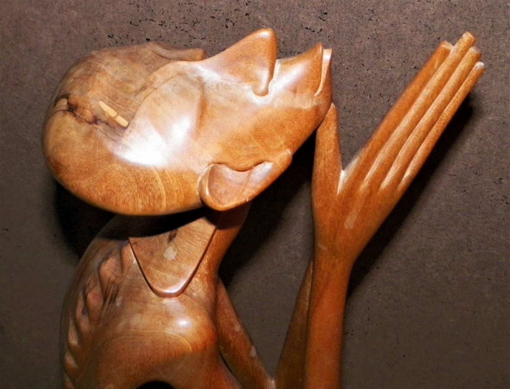 ART STATUE BUDDHA CARVED STATUE SURREAL 6AA.JPG