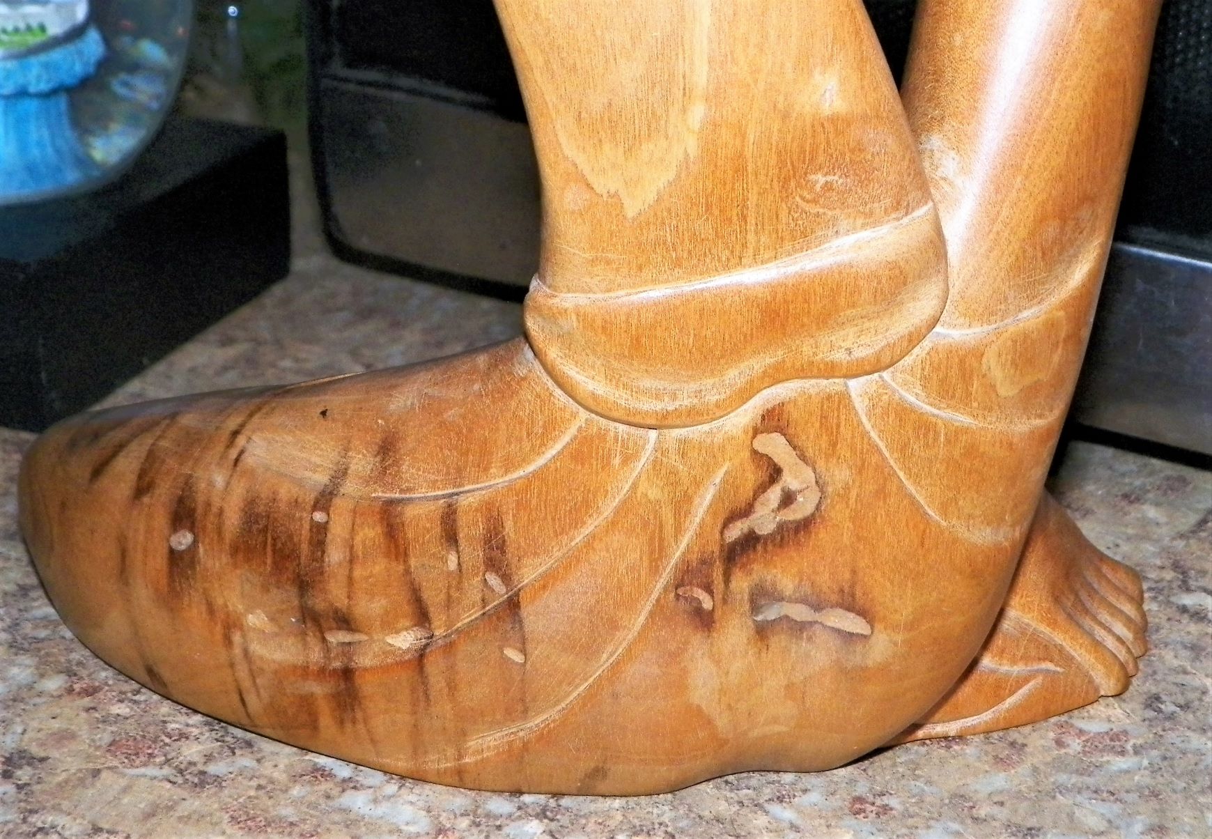 ART STATUE BUDDHA CARVED STATUE SURREAL 8AAA.JPG