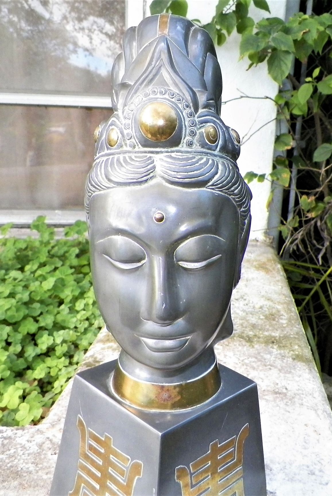 ART STATUE BUDDHA HEAD METAL 1AAA.jpg