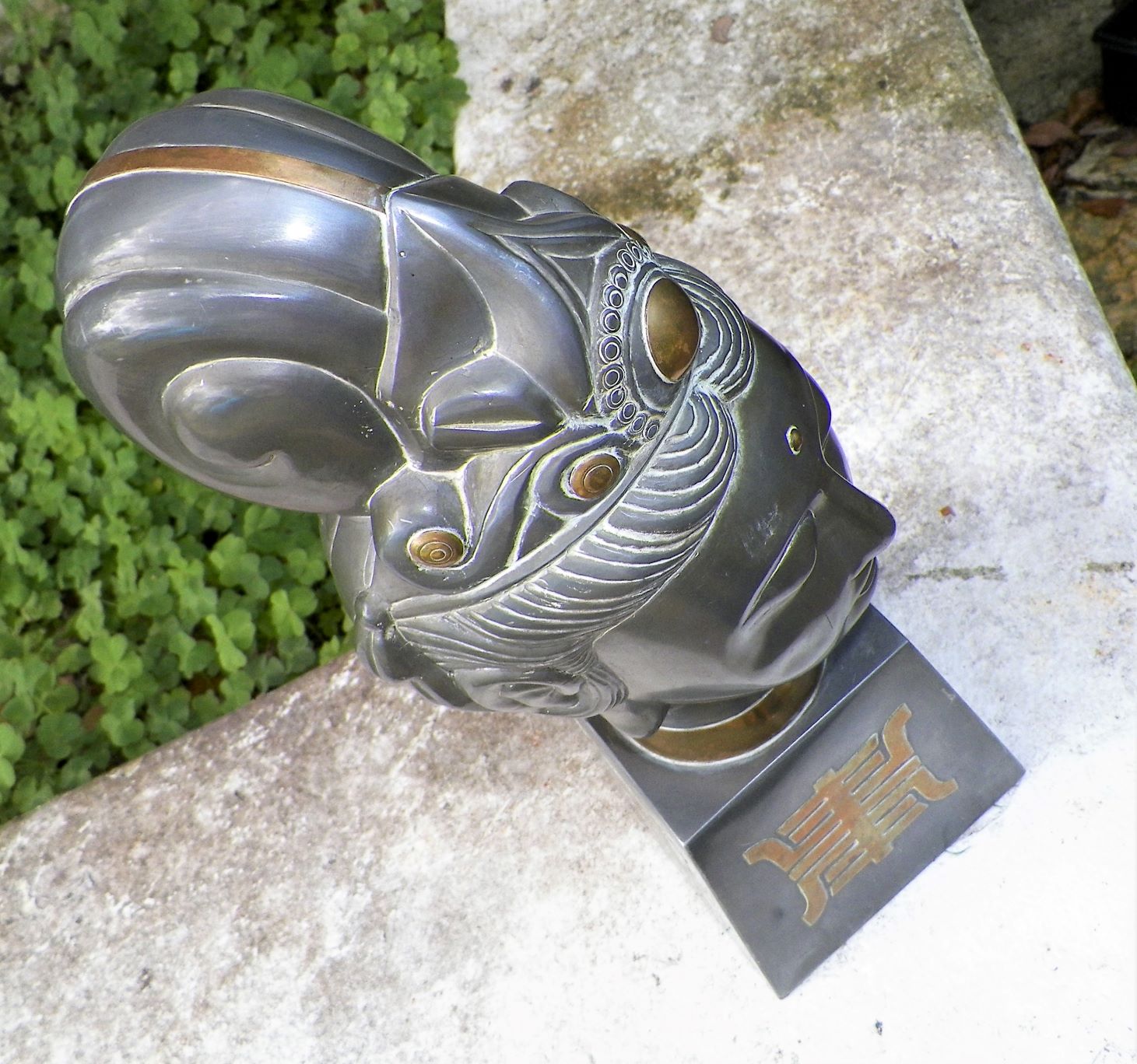 ART STATUE BUDDHA HEAD METAL 4CAA.jpg