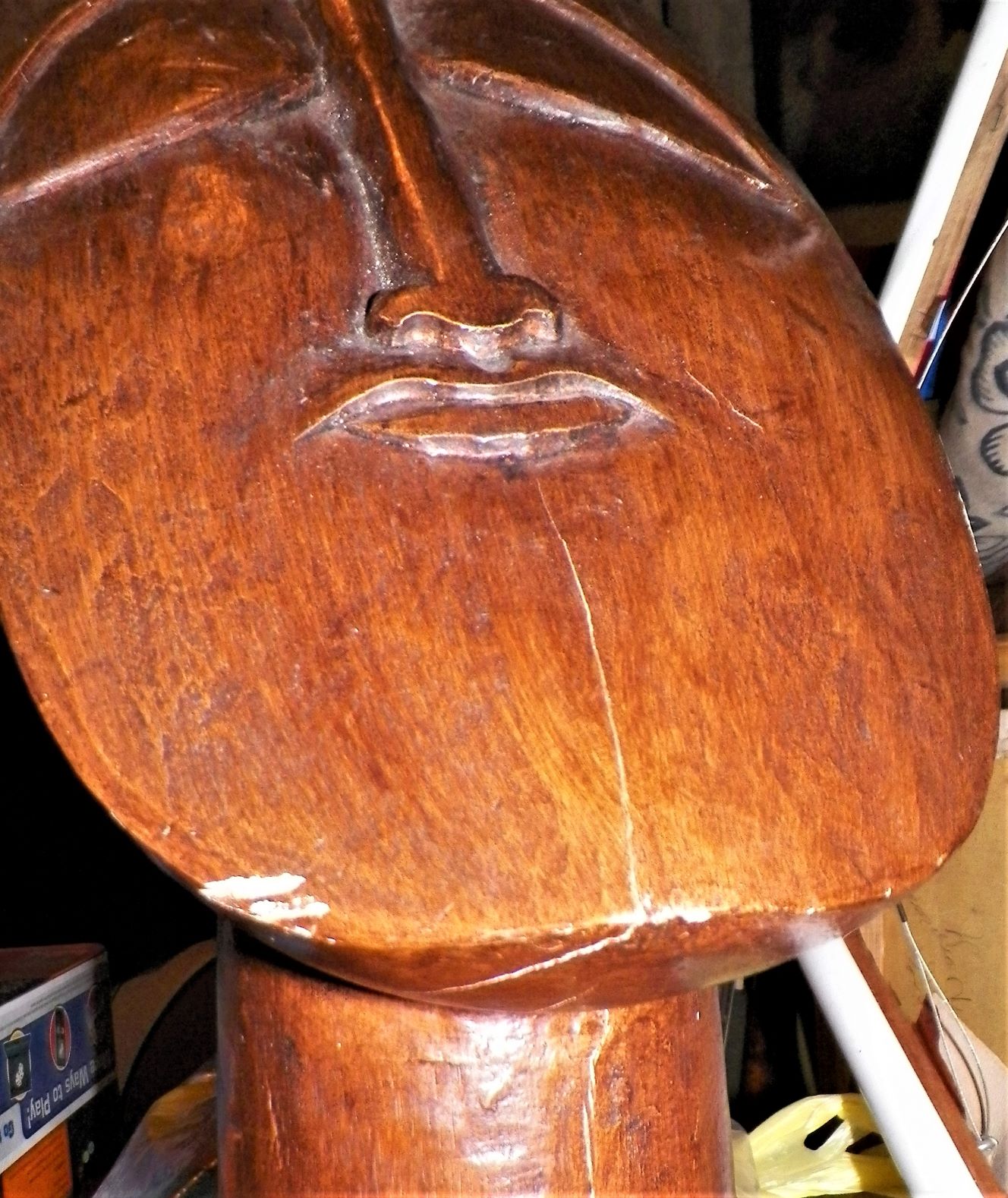 ART STATUE FACE FLAT 1CAA.JPG