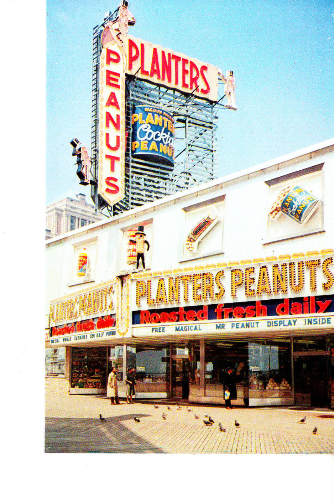 Atlantic City, NJ Planters Peanut Store On Boardwalk 1950s MINT.jpg