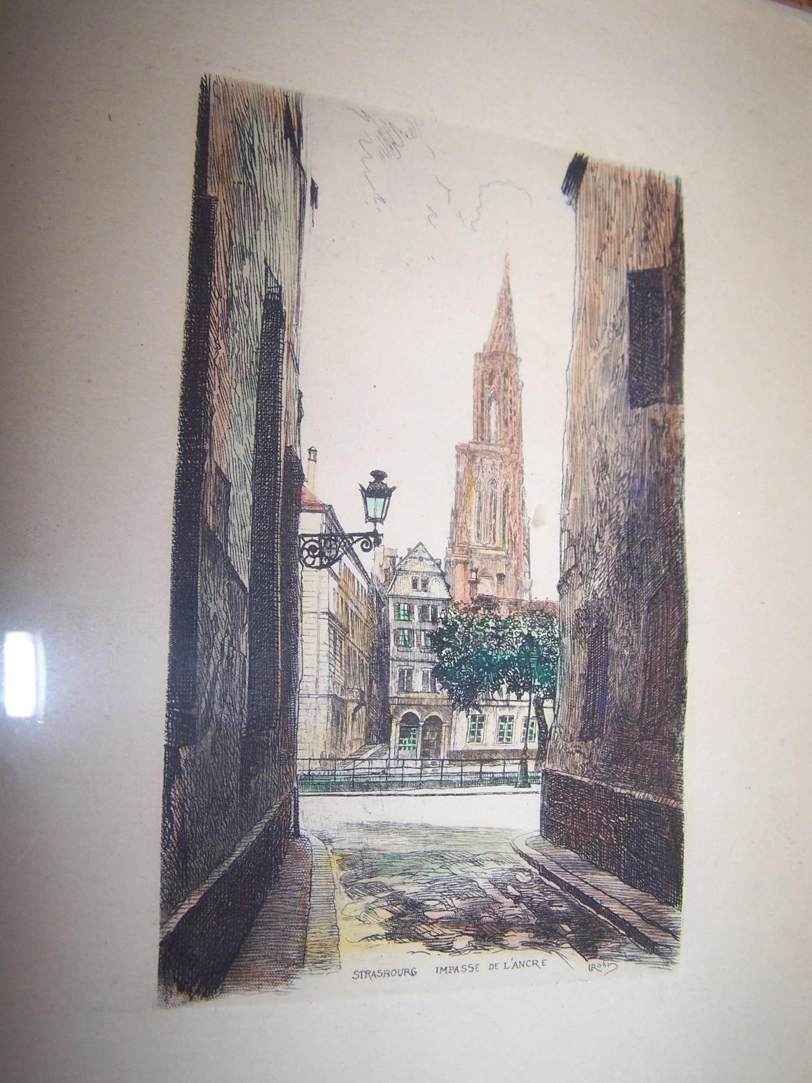 French etching artist possible ID Antiques Board