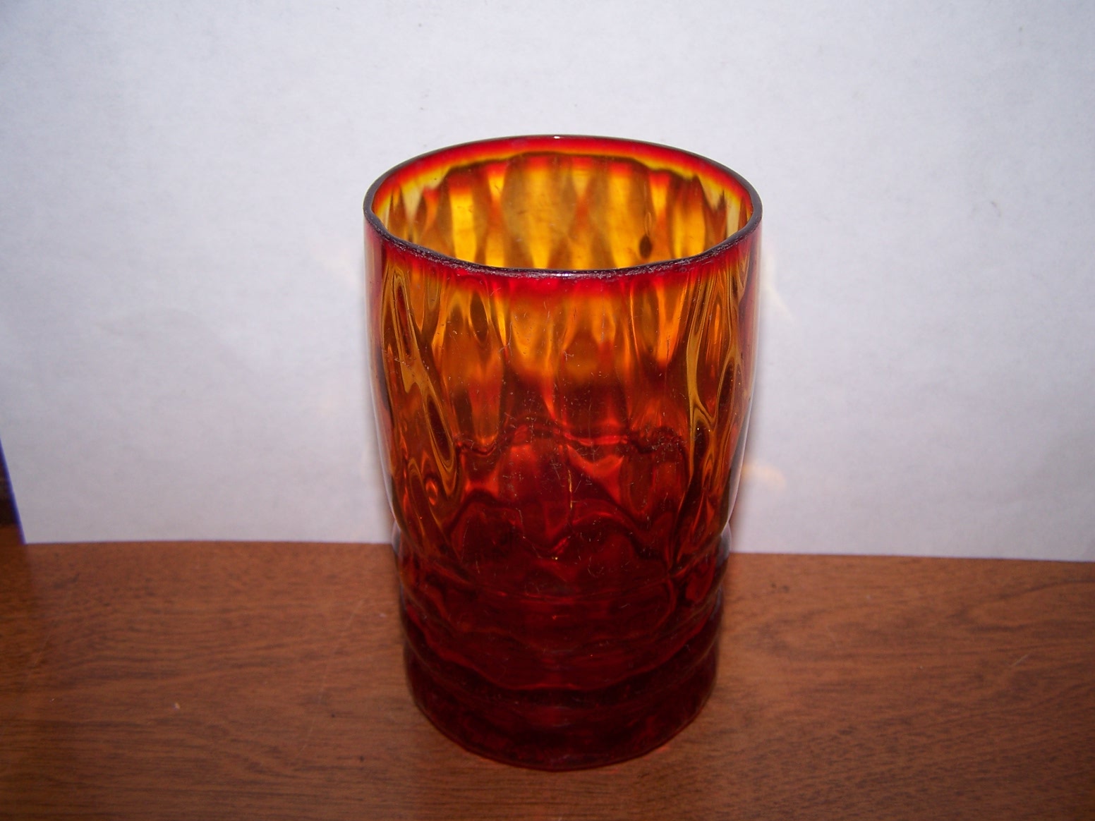 Maker of this amberina glass tumbler? Antiques Board