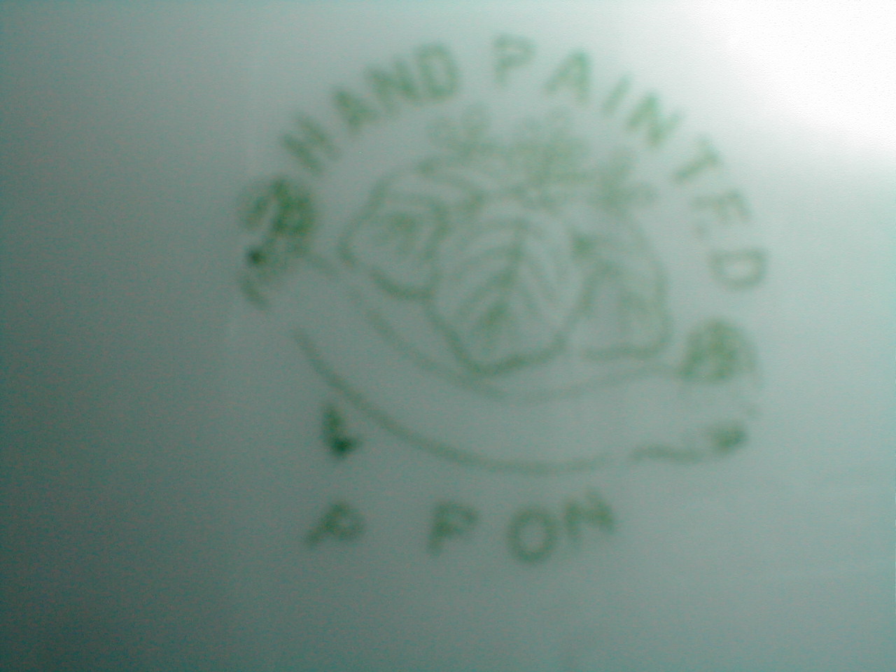 Nippon Mark Hand Painted Maple Leaf w Banner Antiques Board