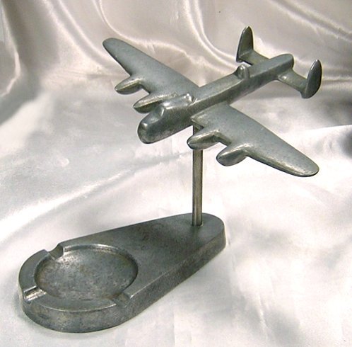 Avro Model Lancaster Bomber Airplane Plane Ashtray Die Cast Diecast Metal -a.jpg