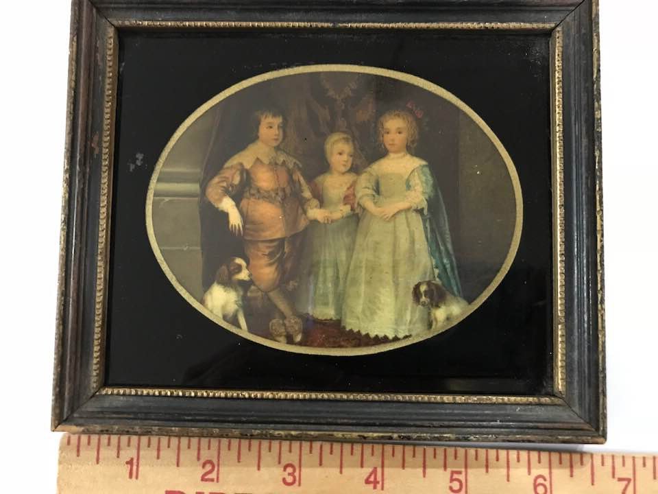 Old framed art how was this picture made? Antiques Board